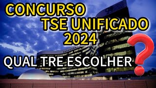 CONCURSO TSE UNIFICADO QUAL TRE ESCOLHER PARA CONCORRER [upl. by Belford]