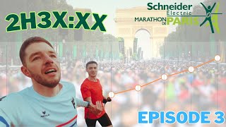 MARATHON de Paris 2024  objectif 2h3XXX épisode 3 [upl. by Sairtemed]