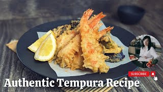 The Authentic Tempura Recipe  All Secrets Unveiled  Easy Japanese Recipe [upl. by Nnitsuj]