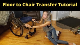 Floor to Wheelchair Transfer StepbyStep Tutorial [upl. by Nakeber]