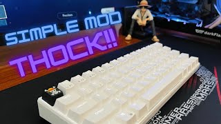 How I made RK61 THOCKY  Easy keyboard mods [upl. by Notsrik]