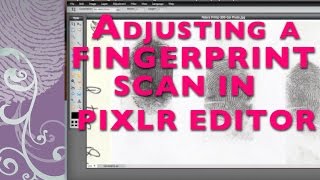 Adjusting a fingerprint scan using PixlrEditor for photopolymer plates [upl. by Johann]