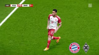 Bayern Munich vs Gladbach  Bundesliga 202324  Highlights PES 21 [upl. by Asenav555]