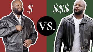 Cheap vs Expensive Leather Jackets [upl. by Ecnarrat]