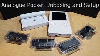 Analogue Pocket Unboxing and Setup [upl. by Aikcin2]