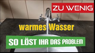 Wenig Warmwasser So läuft es wieder Rückschlagventil klemmt [upl. by Eibrad]