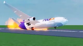 FedEx Flight 80 Roblox Crash Animation [upl. by O'Meara]