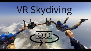 3D 360 VR skydiving experience with the Vuze camera 4K [upl. by Anjanette]