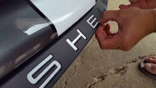 Shelby GT 350 lettering on front splitter spoiler [upl. by Dorraj]