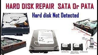 HARD DISK REPAIR  Not Detected Hard disk  sata or pata HDD2018 [upl. by Radman]