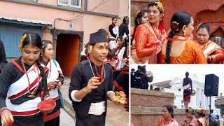 Newari cultural dress and performing program at Basantapurkathmandu [upl. by Frodeen]