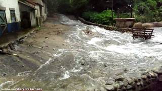 Flash Flood Universal Studios Hollywood Studio Tour [upl. by Maryjo610]