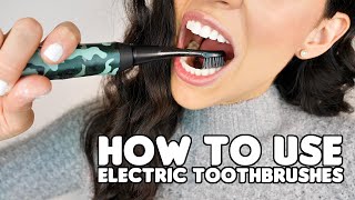 How To Use An Electric Toothbrush Correctly [upl. by Keen982]