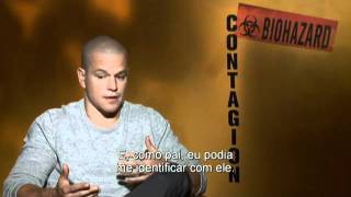 Contágio  Entrevista com Matt Damon [upl. by Clemen]