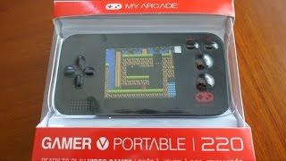 DreamGEAR Gamer V portable  My Arcade 220 Review [upl. by Hauger]