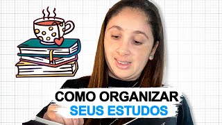 Como organizar os estudos [upl. by Arrik72]