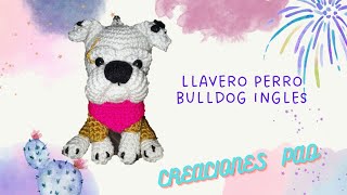 COMO HACER UN PERRO BULLDOG INGLES EN LLAVERO [upl. by Bayly]