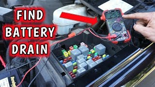 DEAD BATTERY  How to FIND a Parasitic Battery DRAIN Using Multimeter [upl. by Netneuq]