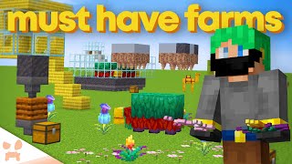 10 Minecraft 120 Farms In 10 Minutes [upl. by Vinny]