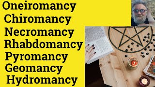 🔵 Oneiromancy Meaning Rhabdomancy Chiromancy Hydromancy Pyromancy Geomancy Necromancy mancy Suffix [upl. by Keavy358]