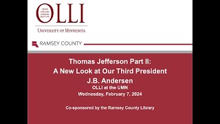 Thomas Jefferson Part 2 Session V [upl. by Alyse]