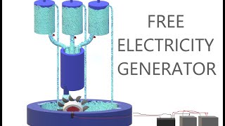 FREE ELECTRICITY WITH HYDRO ELECTRIC GENERATOR  WITHOUT RUNNING WATER [upl. by Hayotal]