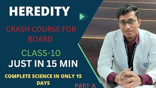 HEREDITY  CRASH COURSE  CHAPTER9  BIOLOGY  SCIENCE  CBSE [upl. by Carper]