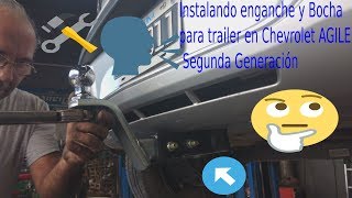 🛠️ INSTALANDO ENGANCHE Y BOCHA PARA TRAILER EN AUTO 👍 [upl. by Emilio]