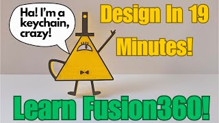 Fusion 360 Tutorial  Learn to Design Bill Cipher [upl. by Yenaj554]