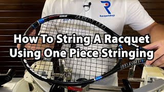 Tennis Restringing Guide ATW Method 2 Piece Stringing [upl. by Dnomayd]