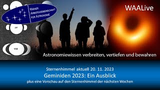 Sternenhimmel aktuell Geminiden 2023 Ein Ausblick [upl. by Higgs]