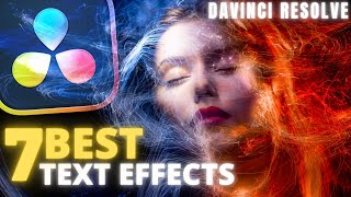 7 BEST Text EFFECTS in Davinci Resolve Free  Tutorial [upl. by Margaretha]