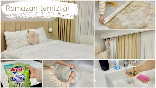 SESSİZ VLOGRamazan temizliği part 1Detaylı yatak odası temizliği🧼Banyo temizliği🛁 [upl. by Quinta]