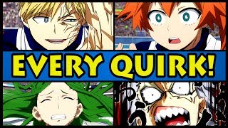 EVERY QUIRK EXPLAINED  Class 1B My Hero Academia  Boku no Hero Academia All Quirks [upl. by Anamuj107]