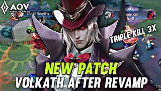 AOV  VOLKATH NEW PATCH  How to play Volkath after Revamp  ARENA OF VALOR [upl. by Darcey]