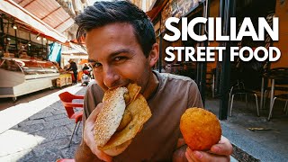 Sicilian Street FOOD TOUR in Palermo Italy  What do Italians eat in Sicily 🇮🇹😋 [upl. by Brunn]