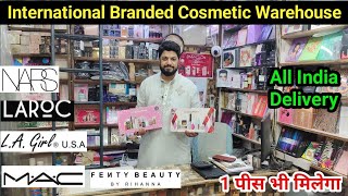 Branded Cosmetic Wholesale Market Delhi Sadar Bazar All Professional MakeUp items [upl. by Irrac]