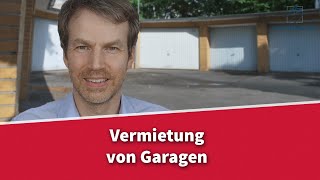 Vermietung von Garagen  Was ist zu beachten  Rechtsanwalt Dr Achim Zimmermann [upl. by Maurita]