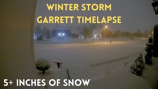 Winter Storm Garrett Timelapse  Monmouth County NJ [upl. by Clifton]