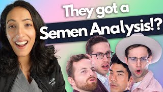 Urologist reacts to Try Guys Test Their Sperm Count with a semen analysis [upl. by Dorrej923]