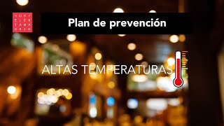 El sector pone en marcha un plan de prevención frente a las altas temperaturas en hostelería [upl. by Mccowyn]