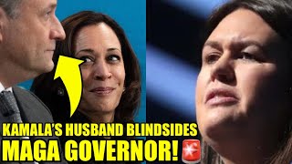 Kamala’s Husband BLASTS Huckabee Sanders With BRUTAL Response [upl. by Alaham25]