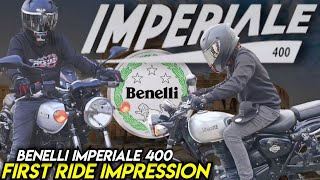 Benelli IMPERIALE 400  Honest Review First Ride Impression [upl. by Anitnatsnok]