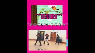 SENIORS quotROCKING ROBINquot TWIDDLY DIDLY DEE chocolateplatinumsoullinedancers [upl. by Seldon]