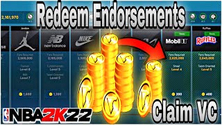 HOW TO COLLECT AND REDEEM ENDORSEMENT DEALS AND CHECKS ON NBA 2K22 NEXT GEN [upl. by Rurik165]