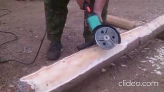 Log Debarker Angle Grinder Attachment [upl. by Faruq]