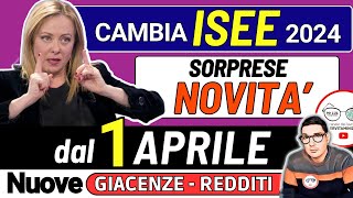 un NUOVO ISEE da APRILE 2024 ➡ 4 NOVITà CAMBIANO GIACENZE PATRIMONI REDDITI e REGOLE PER I PAGAMENTI [upl. by Kurzawa]