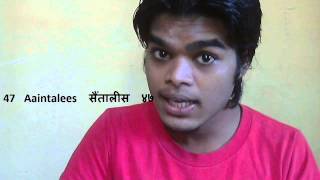 Learn Counting Numbers 40 to 50 in Hindi [upl. by Retrac]