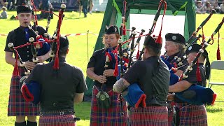 Methil amp District Pipe Band in Grade 3 RSPBA bands competing at 2023 Pitlochry Highland Games [upl. by Ylesara]