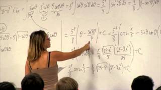 Math 2B Calculus Lecture 12 Trigonometric Substitution [upl. by Nhguaval919]